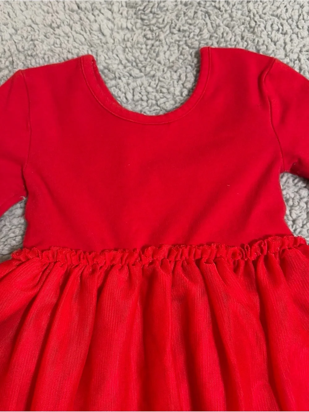 Red Mrs. Claus Holiday Tutu Dress